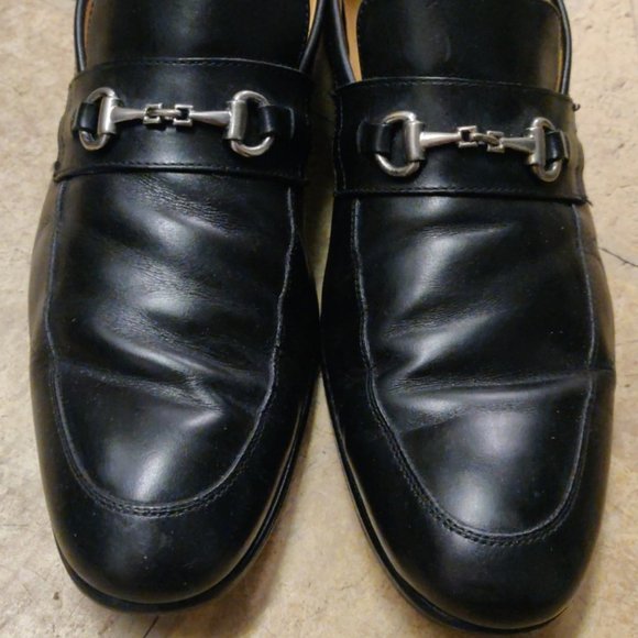 Massimo Matteo 9.5M horsebit loafers black silver buckle 7260 made in Italy main image 5